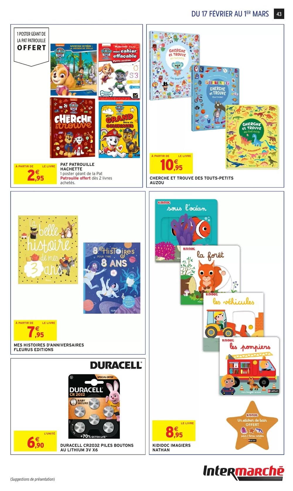 Prospectus promotionnel Intermarché Hyper valable à partir du 17/02/2026 - Page 43.