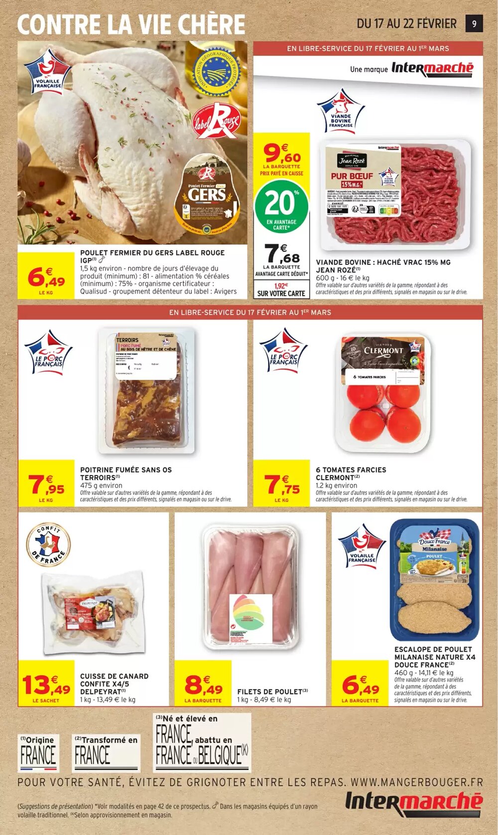 Prospectus promotionnel Intermarché Hyper valable à partir du 17/02/2026 - Page 9.