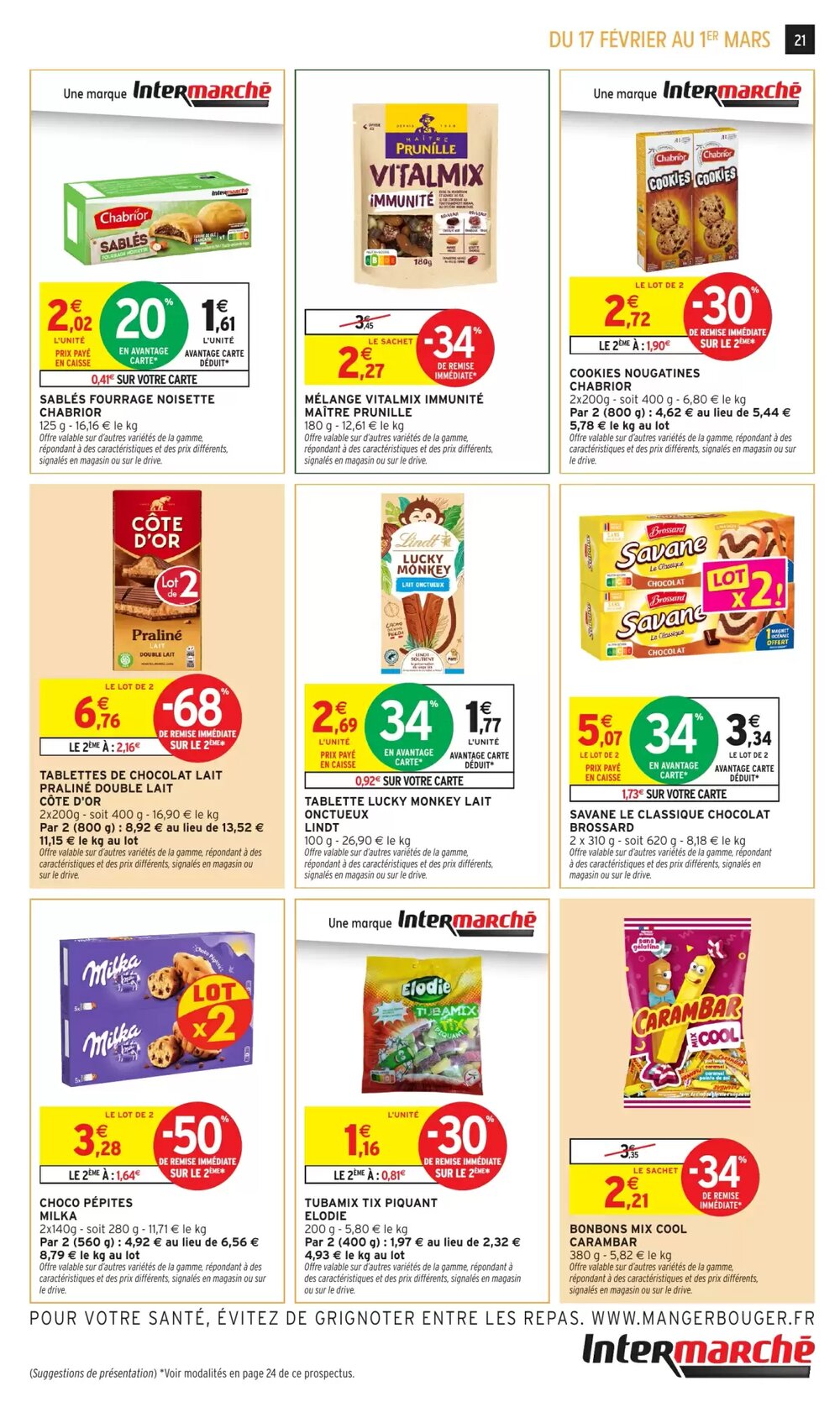 Prospectus promotionnel Intermarché valable à partir du 17/02/2026 - Page 21.