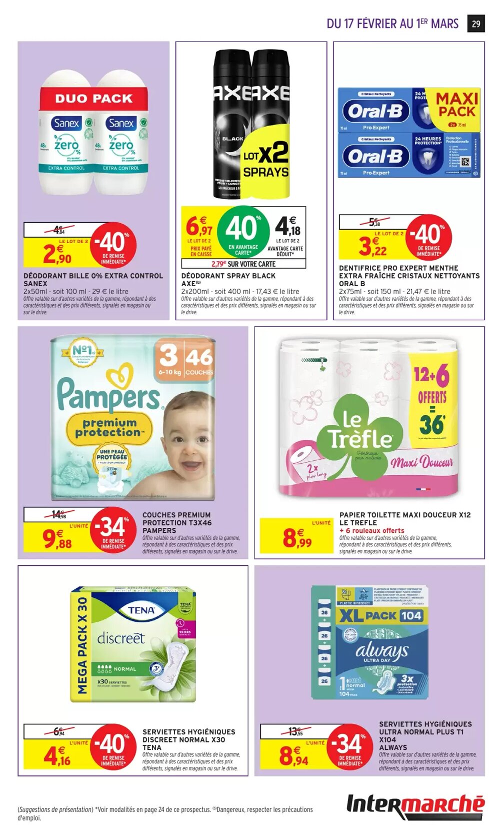 Prospectus promotionnel Intermarché valable à partir du 17/02/2026 - Page 29.