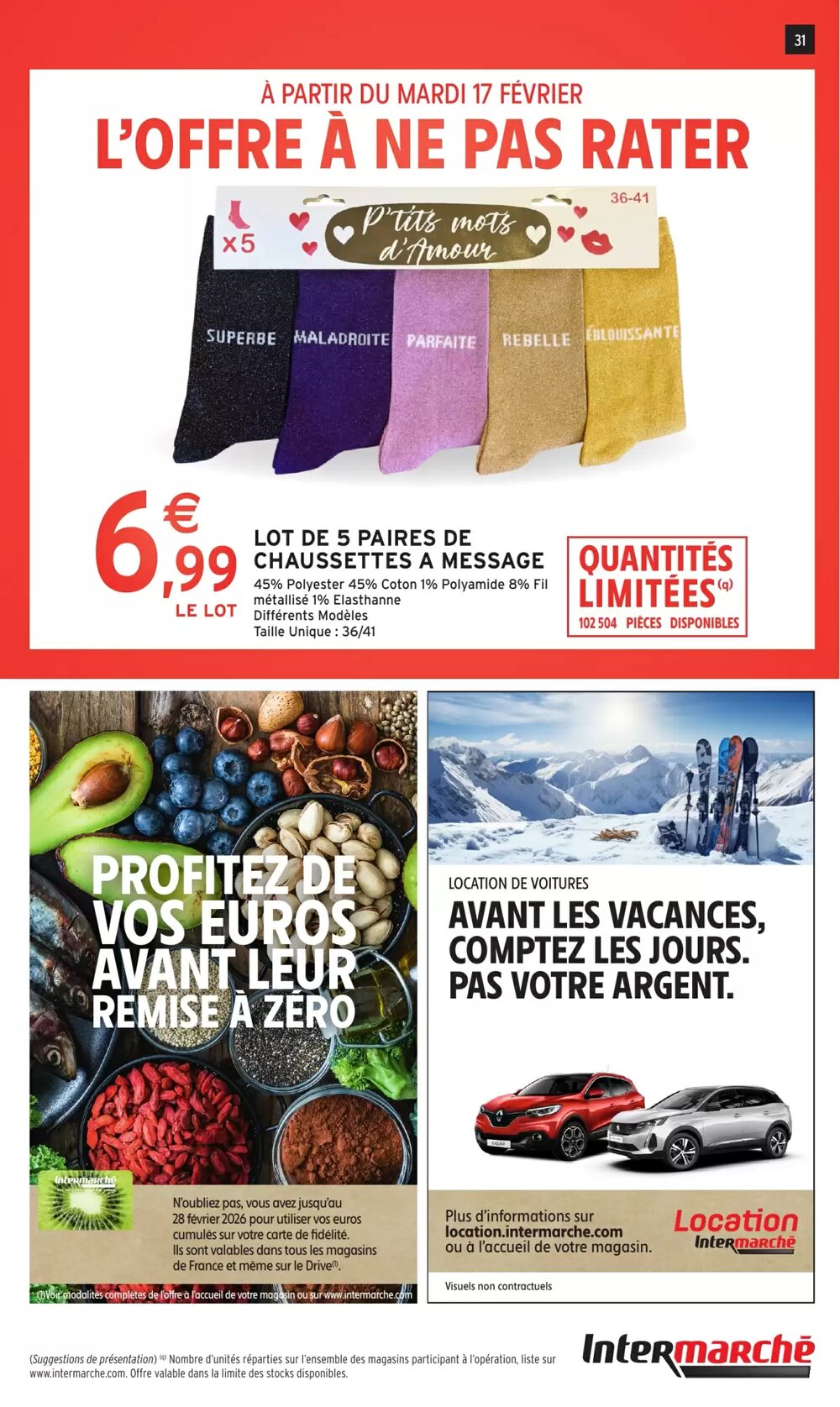 Prospectus promotionnel Intermarché valable à partir du 17/02/2026 - Page 31.