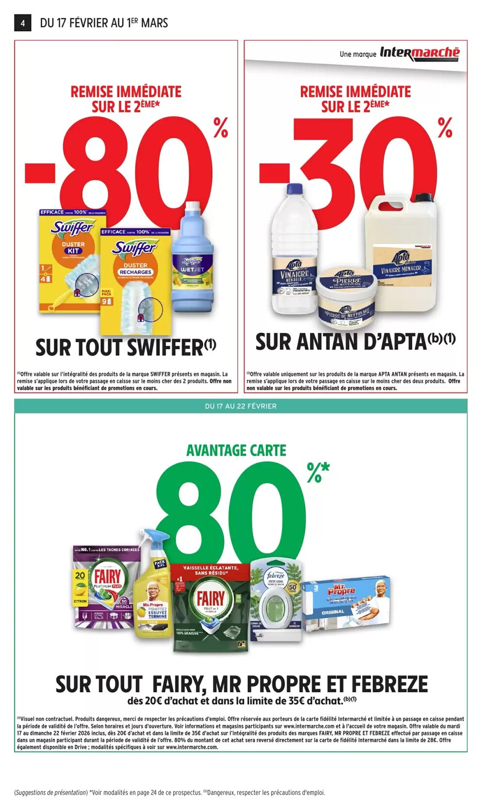 Prospectus promotionnel Intermarché valable à partir du 17/02/2026 - Page 4.