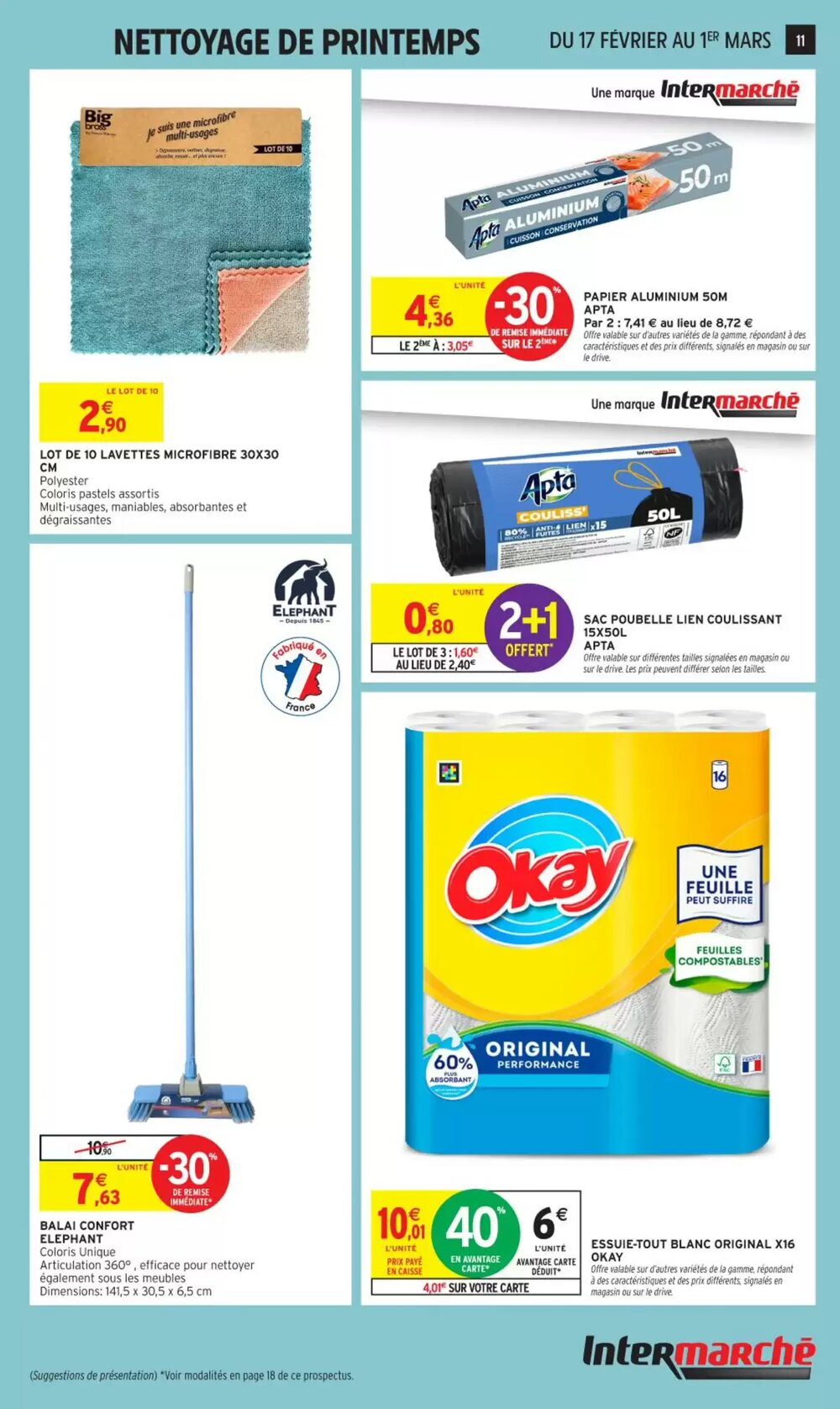 Prospectus promotionnel Intermarché valable à partir du 17/02/2026 - Page 11.