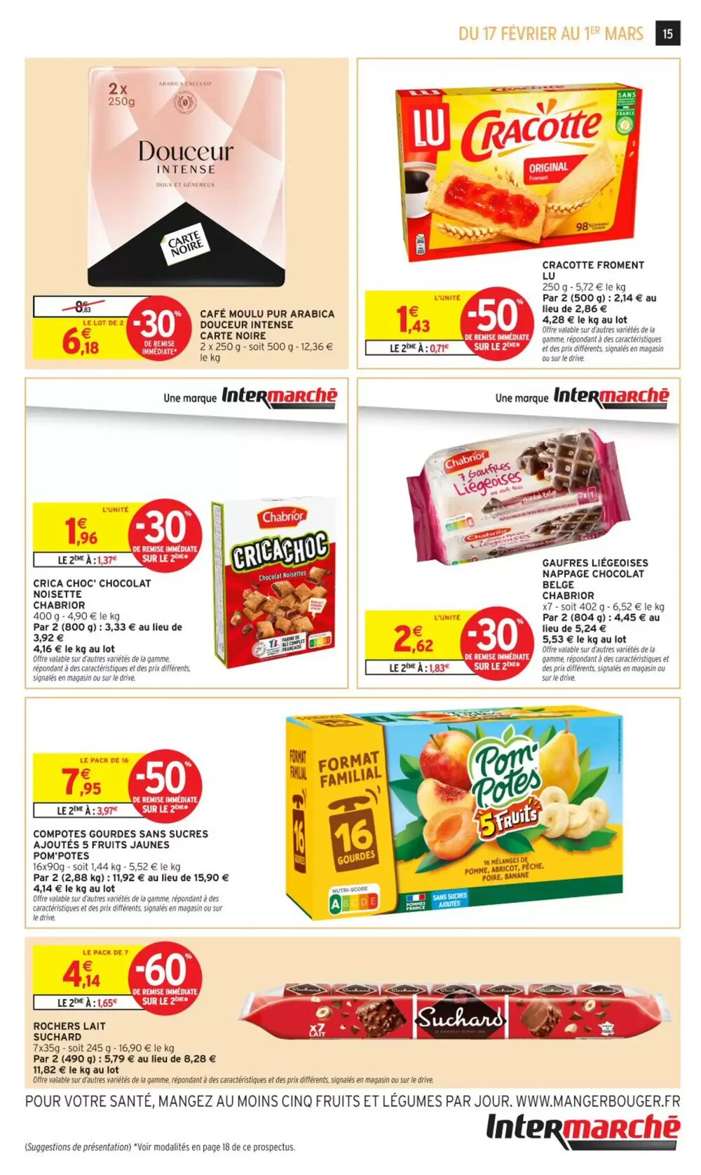 Prospectus promotionnel Intermarché valable à partir du 17/02/2026 - Page 15.