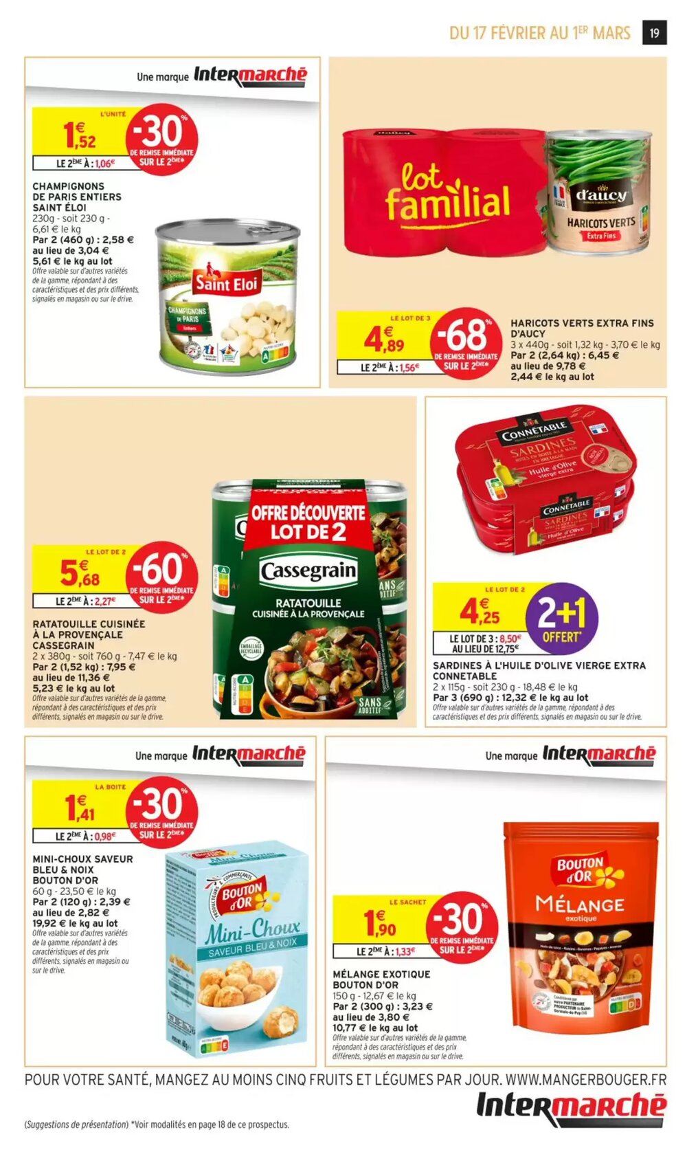 Prospectus promotionnel Intermarché valable à partir du 17/02/2026 - Page 19.