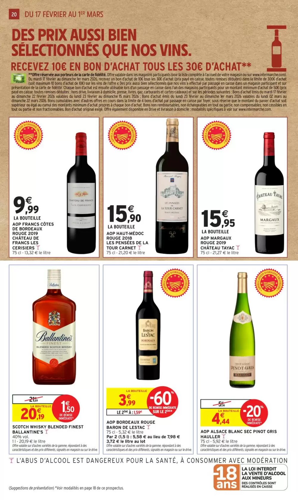 Prospectus promotionnel Intermarché valable à partir du 17/02/2026 - Page 20.