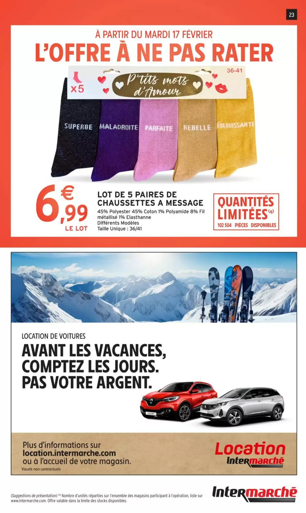 Prospectus promotionnel Intermarché valable à partir du 17/02/2026 - Page 23.