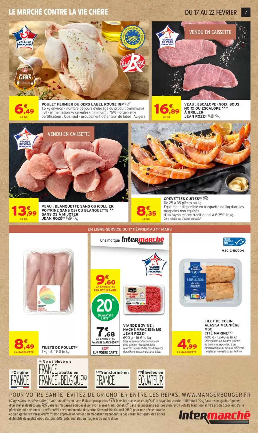 Prospectus promotionnel Intermarché valable à partir du 17/02/2026 - Page 7.