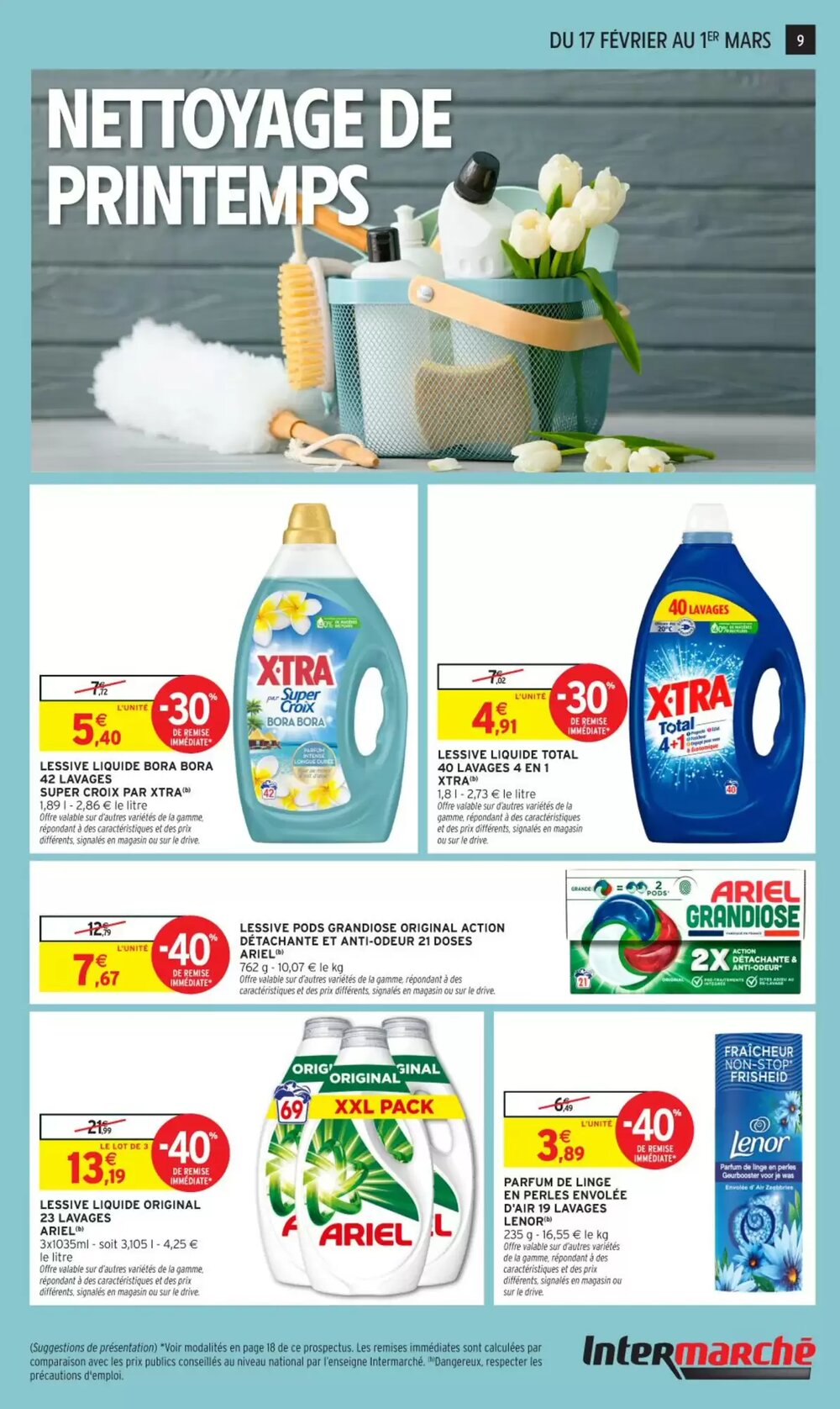Prospectus promotionnel Intermarché valable à partir du 17/02/2026 - Page 9.