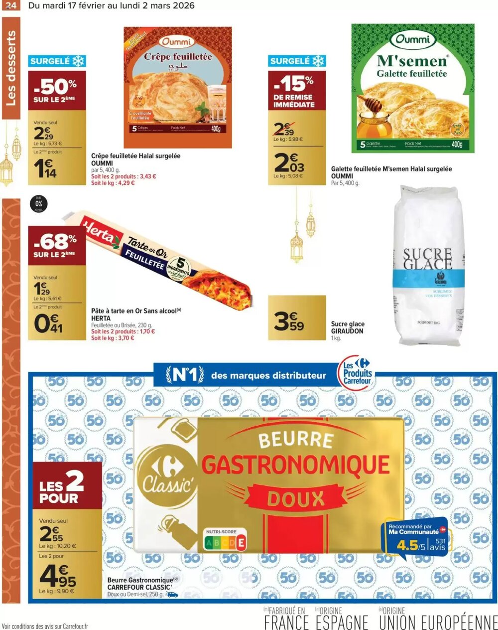 Prospectus promotionnel Carrefour valable à partir du 17/02/2026 - Page 24.