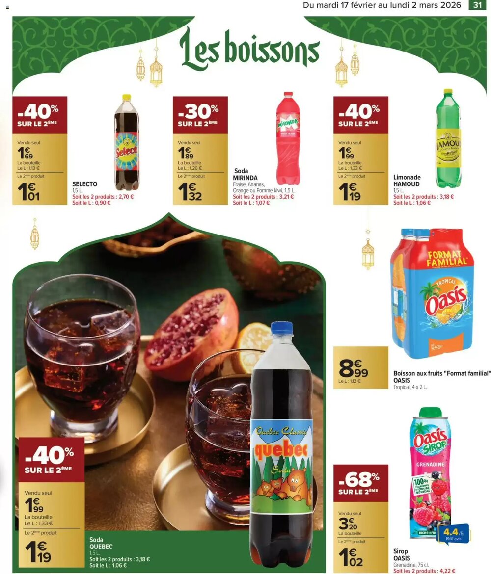 Prospectus promotionnel Carrefour valable à partir du 17/02/2026 - Page 31.