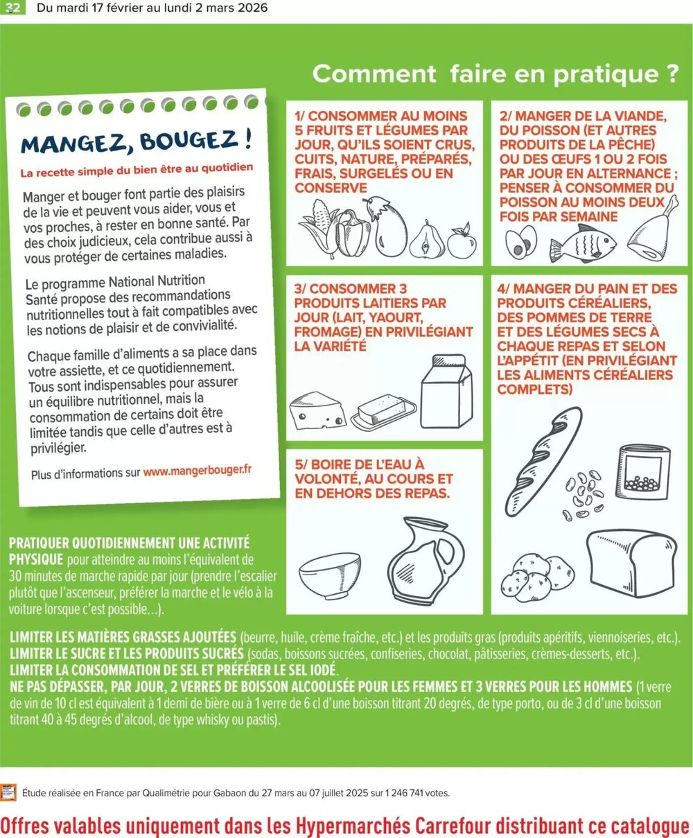 Prospectus promotionnel Carrefour valable à partir du 17/02/2026 - Page 32.