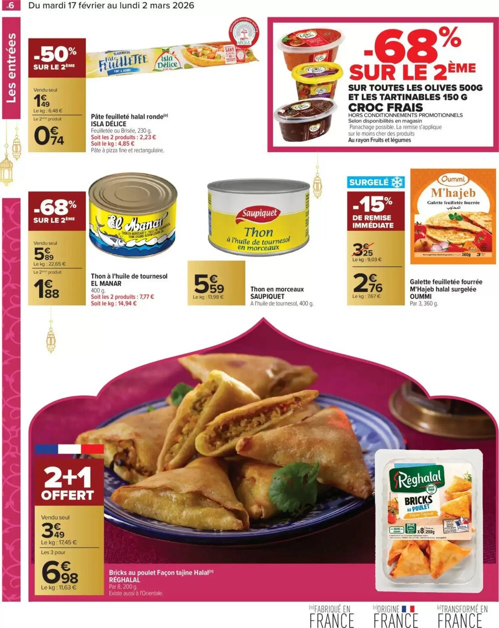 Prospectus promotionnel Carrefour valable à partir du 17/02/2026 - Page 6.