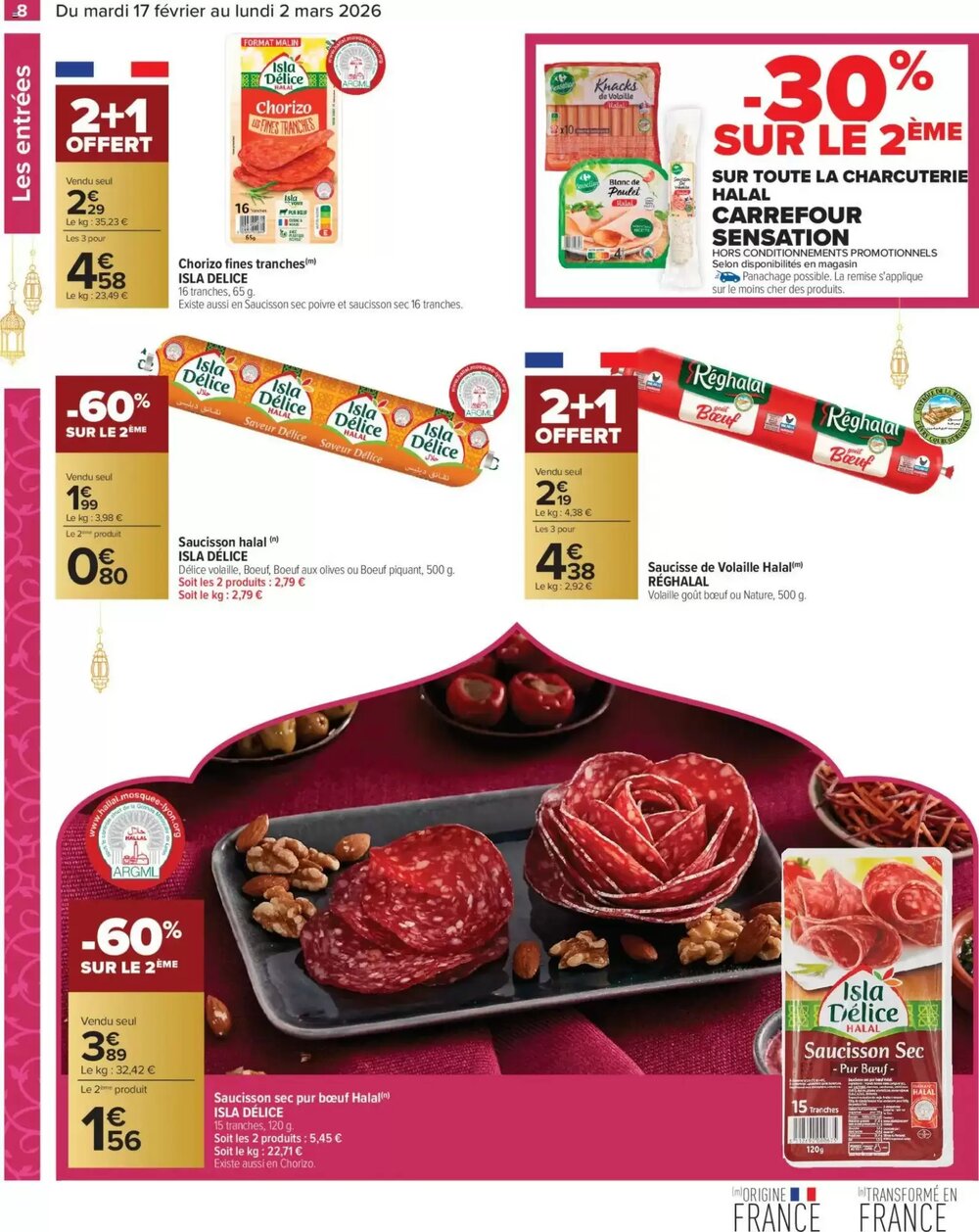 Prospectus promotionnel Carrefour valable à partir du 17/02/2026 - Page 8.