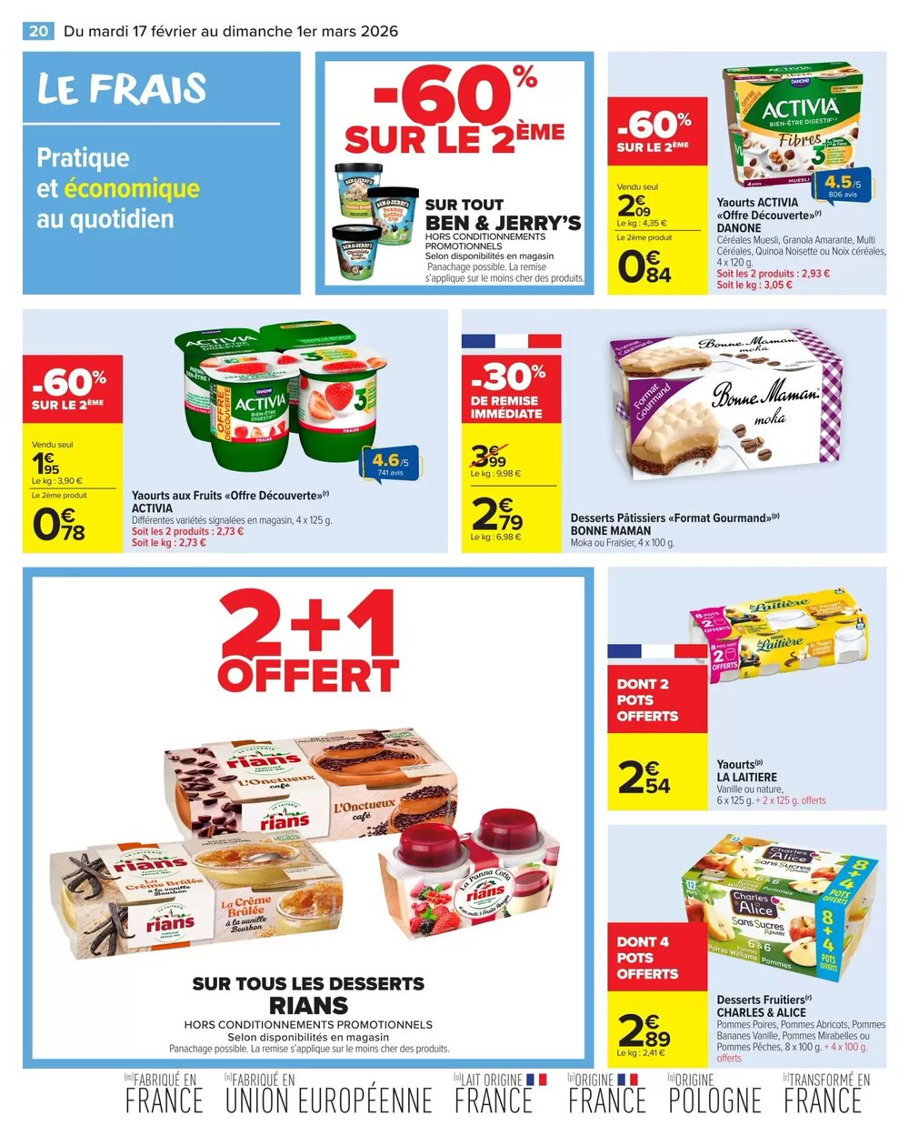 Prospectus promotionnel Carrefour Market valable à partir du 17/02/2026 - Page 22.