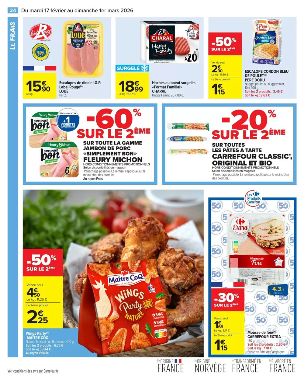 Prospectus promotionnel Carrefour Market valable à partir du 17/02/2026 - Page 26.