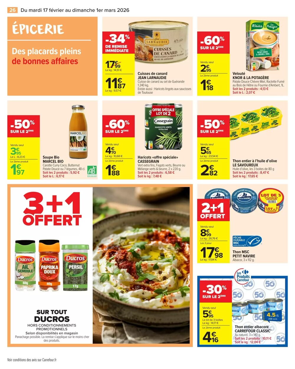 Prospectus promotionnel Carrefour Market valable à partir du 17/02/2026 - Page 28.