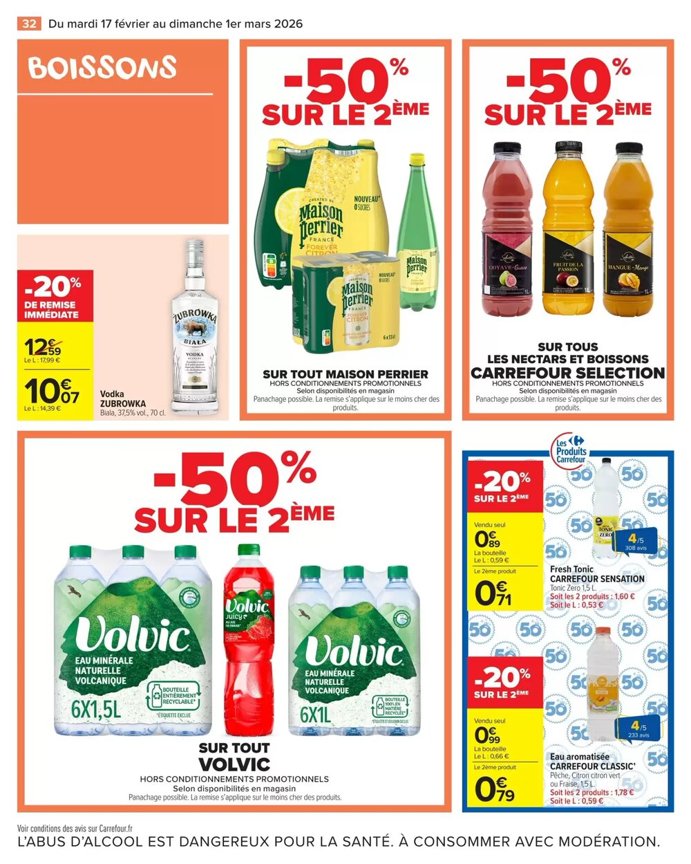 Prospectus promotionnel Carrefour Market valable à partir du 17/02/2026 - Page 34.