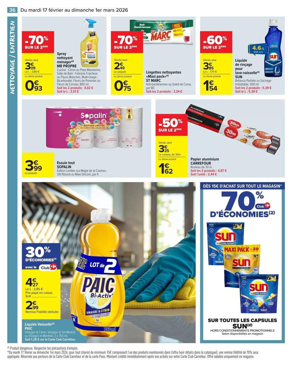 Prospectus promotionnel Carrefour Market valable à partir du 17/02/2026 - Page 38.