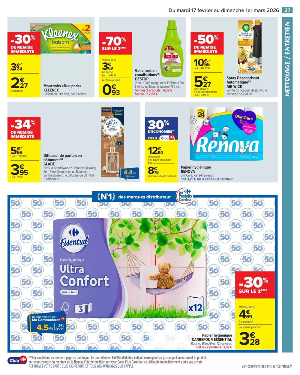 Prospectus promotionnel Carrefour Market valable à partir du 17/02/2026 - Page 39.