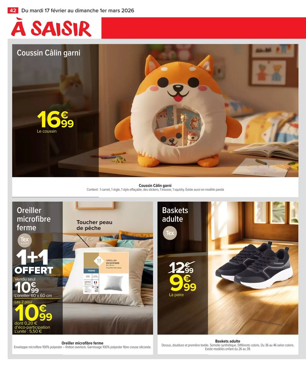 Prospectus promotionnel Carrefour Market valable à partir du 17/02/2026 - Page 44.