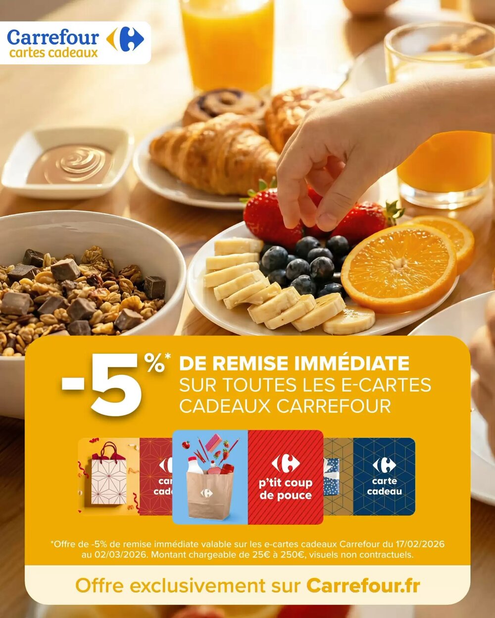 Prospectus promotionnel Carrefour Market valable à partir du 17/02/2026 - Page 46.