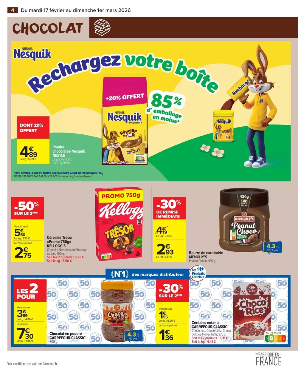 Prospectus promotionnel Carrefour Market valable à partir du 17/02/2026 - Page 6.