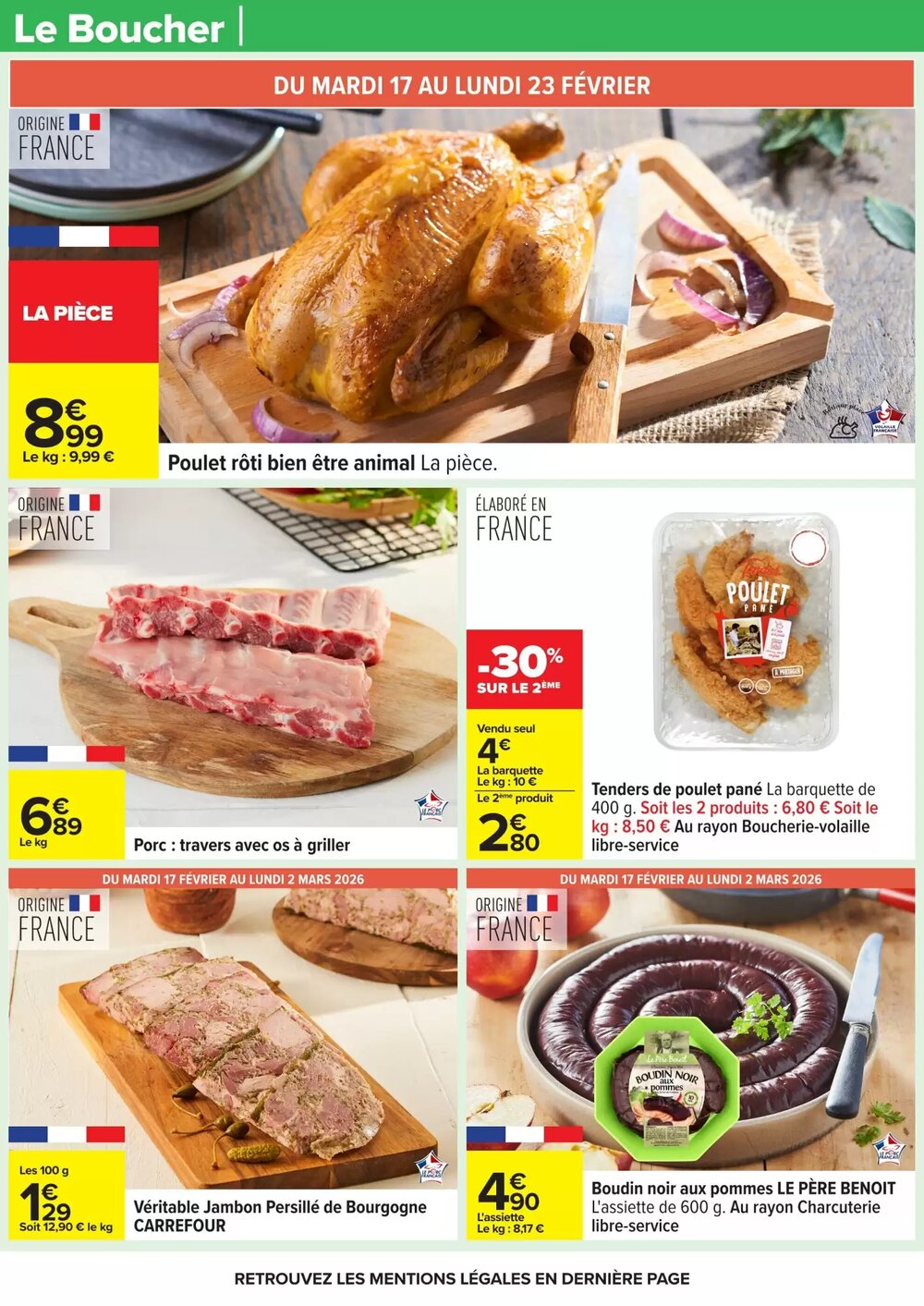 Prospectus promotionnel Carrefour valable à partir du 17/02/2026 - Page 26.