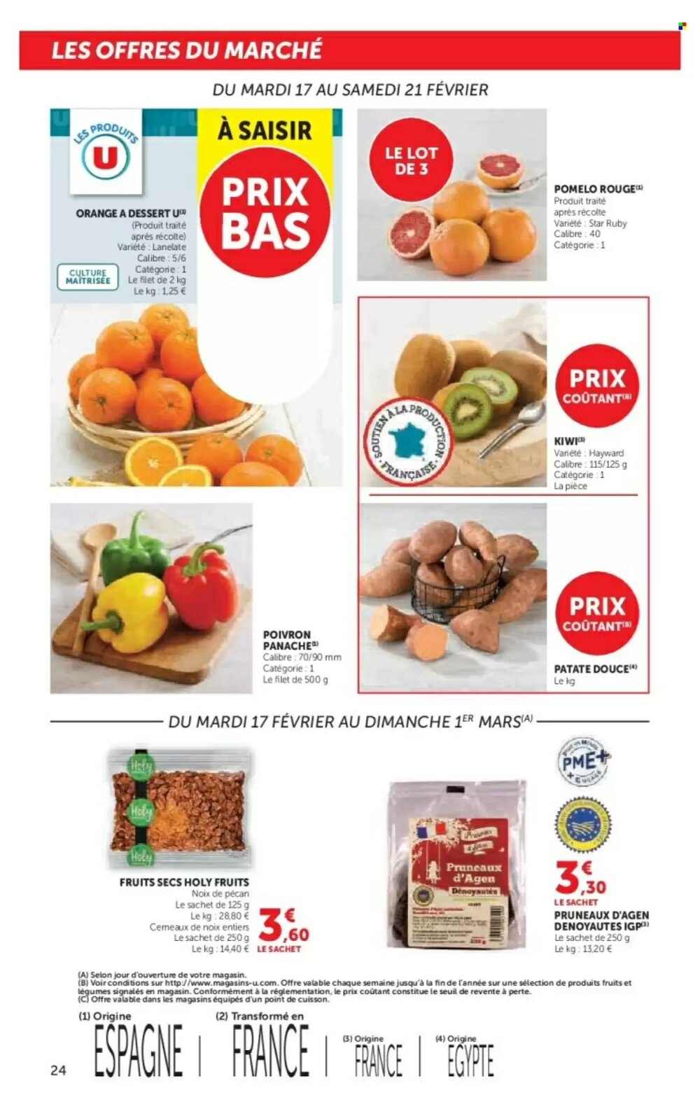 Prospectus promotionnel Super U valable à partir du 17/02/2026 - Page 24.