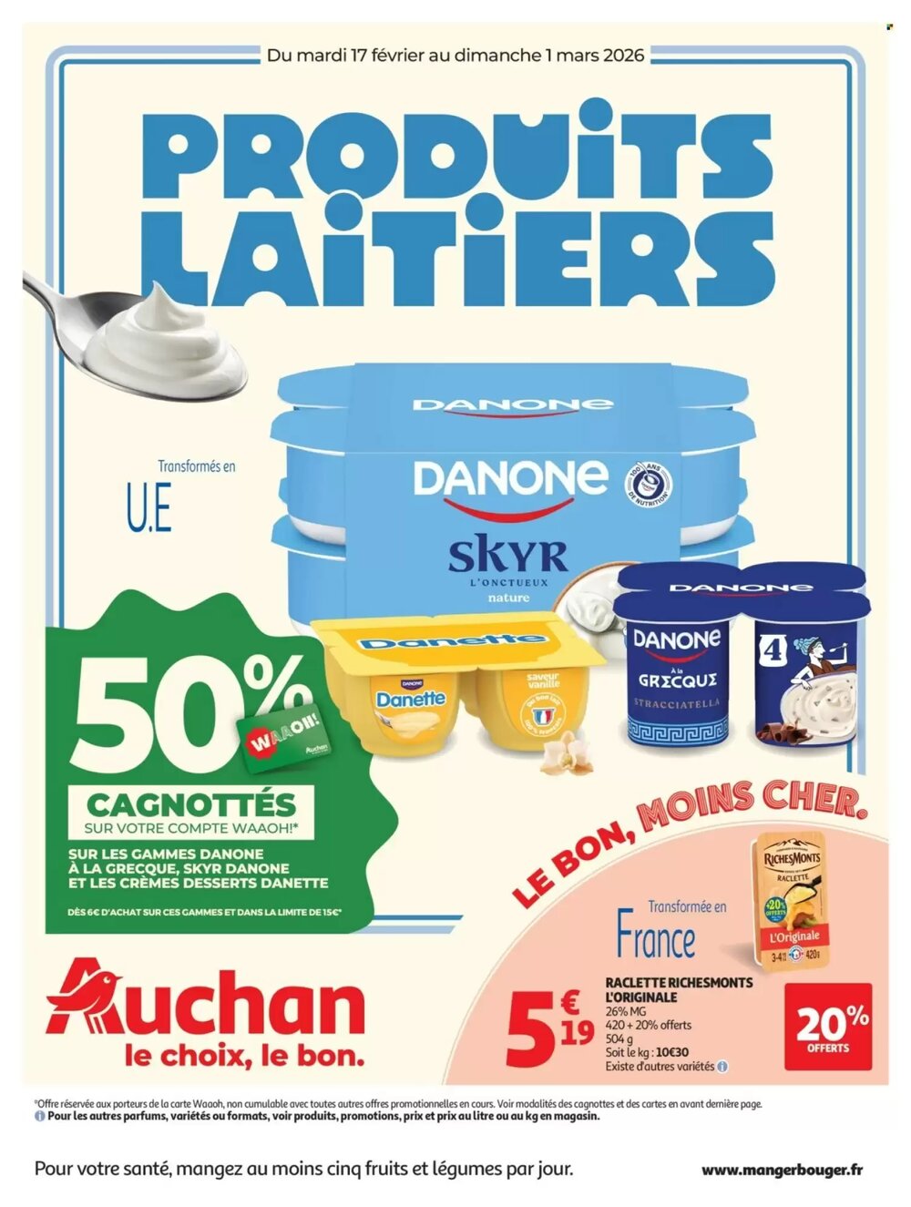 Prospectus promotionnel Auchan valable à partir du 17/02/2026 - Page 1.
