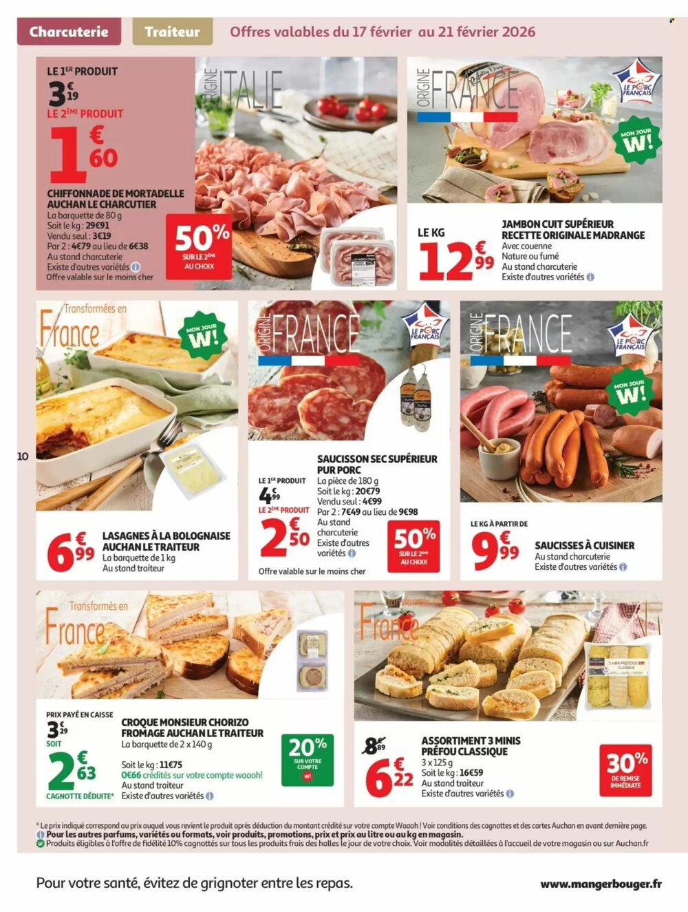 Prospectus promotionnel Auchan valable à partir du 17/02/2026 - Page 10.