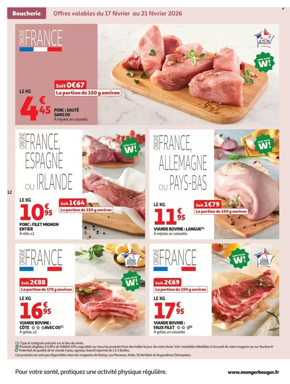Prospectus promotionnel Auchan valable à partir du 17/02/2026 - Page 12.