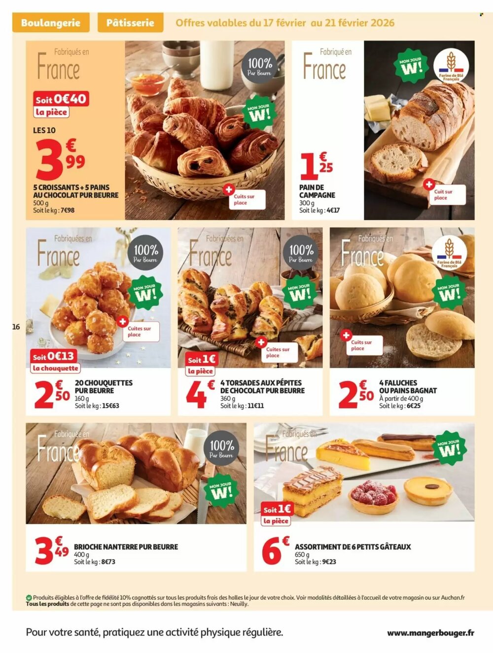 Prospectus promotionnel Auchan valable à partir du 17/02/2026 - Page 16.