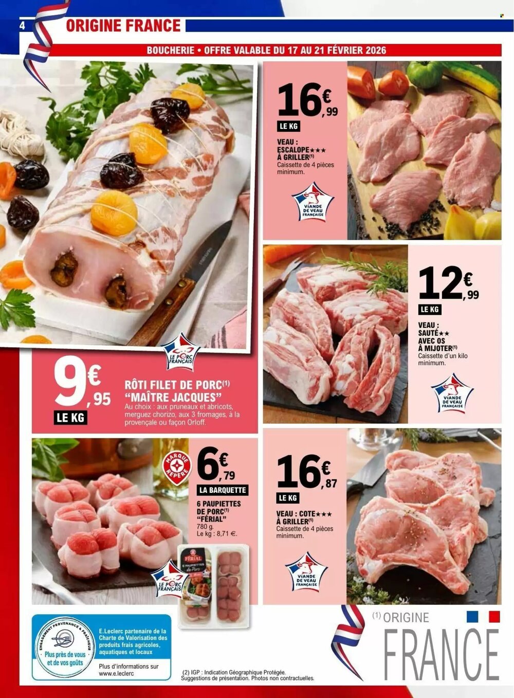 Prospectus promotionnel E.Leclerc valable à partir du 17/02/2026 - Page 4.