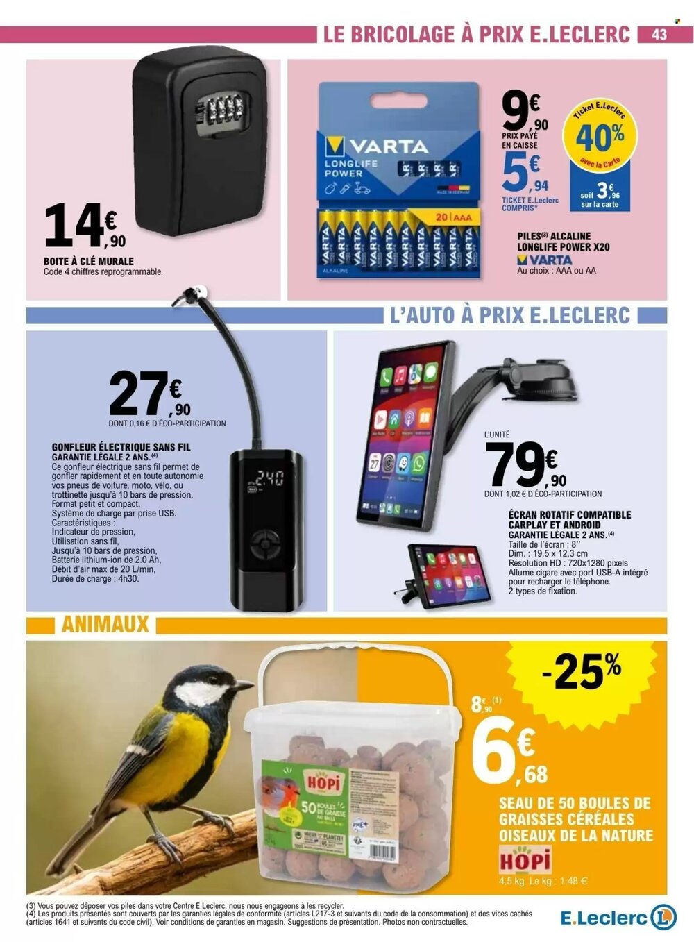 Prospectus promotionnel E.Leclerc valable à partir du 17/02/2026 - Page 43.