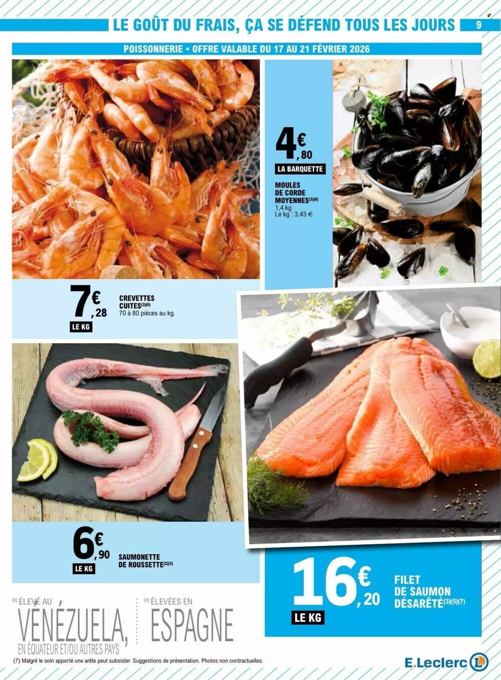 Prospectus promotionnel E.Leclerc valable à partir du 17/02/2026 - Page 9.