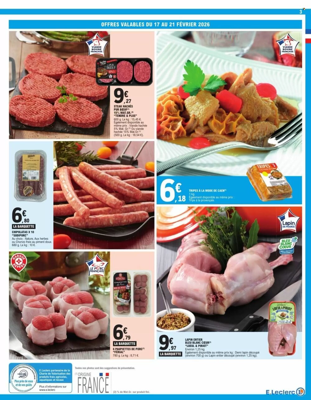 Prospectus promotionnel E.Leclerc valable à partir du 17/02/2026 - Page 3.