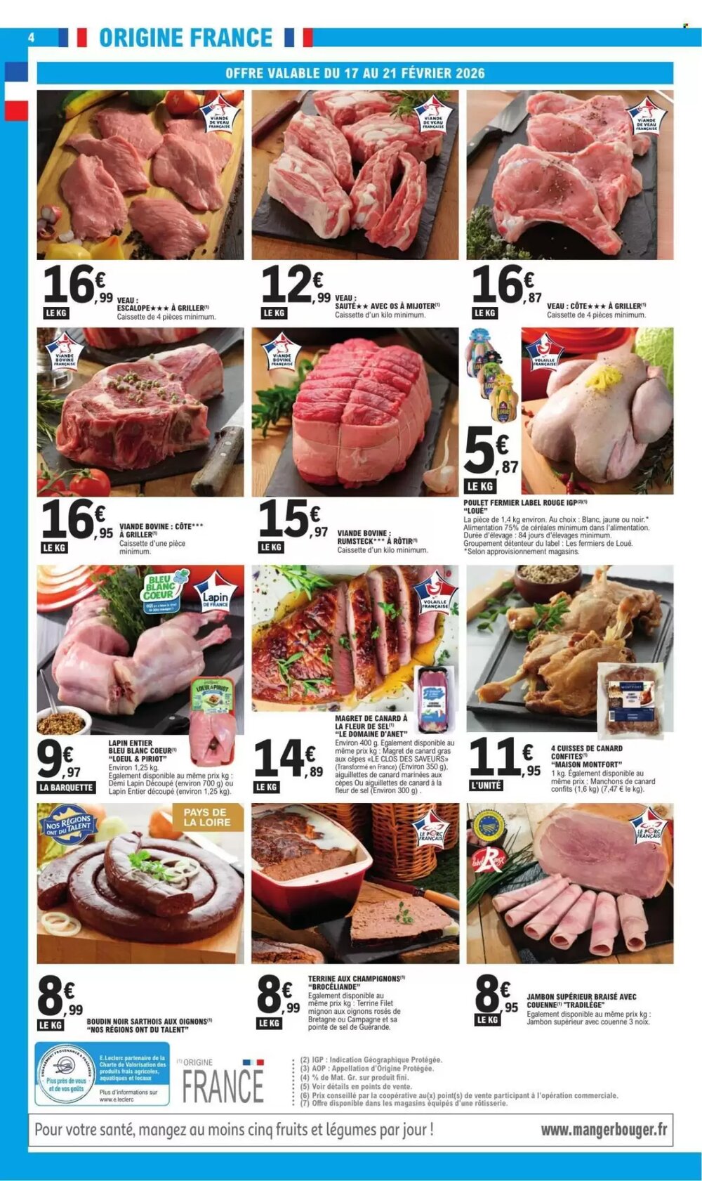 Prospectus promotionnel E.Leclerc valable à partir du 17/02/2026 - Page 4.