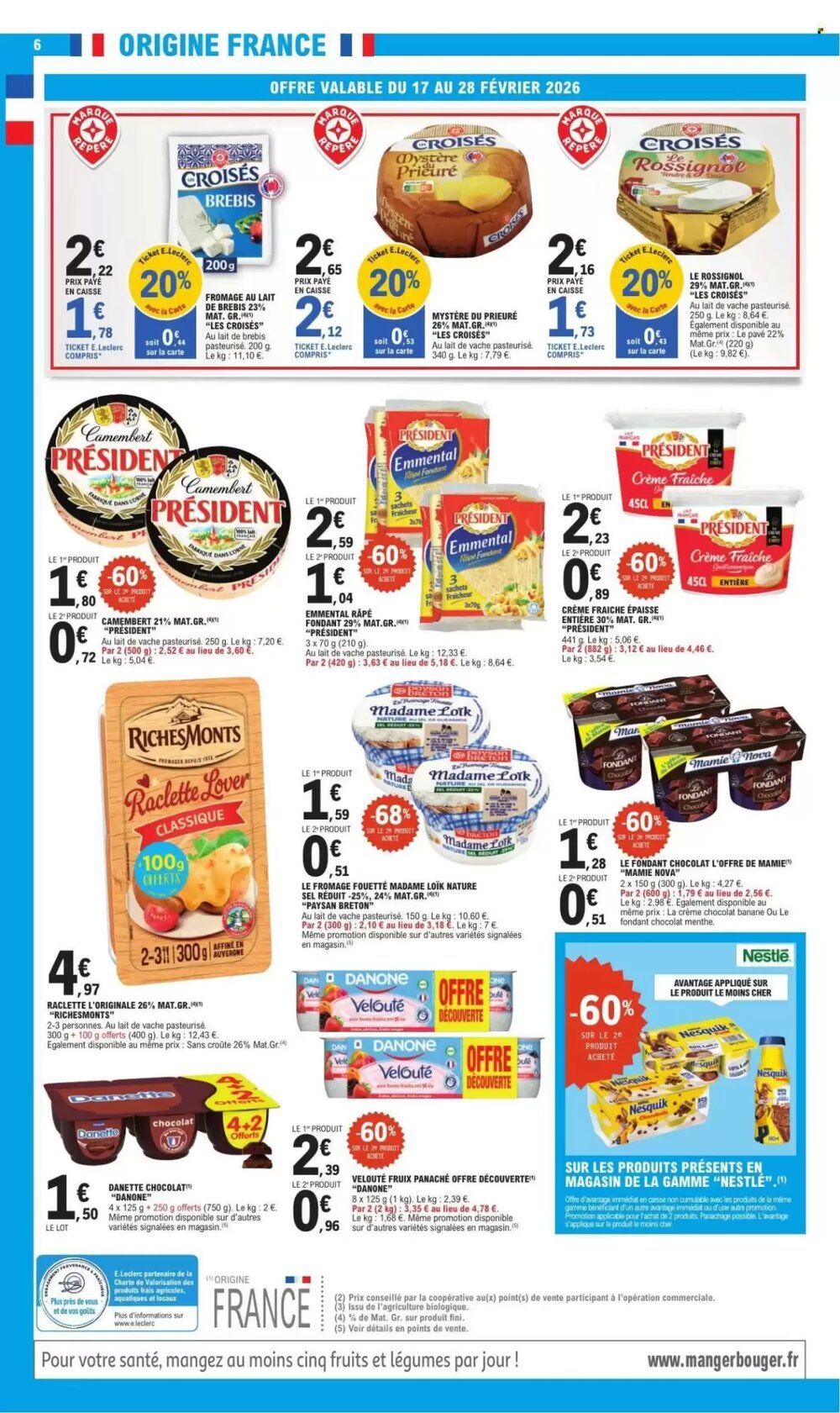 Prospectus promotionnel E.Leclerc valable à partir du 17/02/2026 - Page 6.