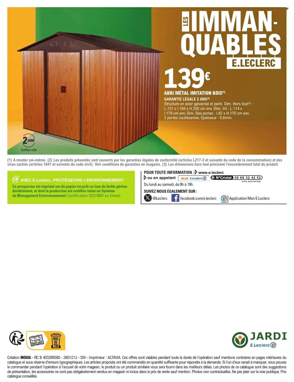 Prospectus promotionnel E.Leclerc Jardi valable à partir du 17/02/2026 - Page 12.