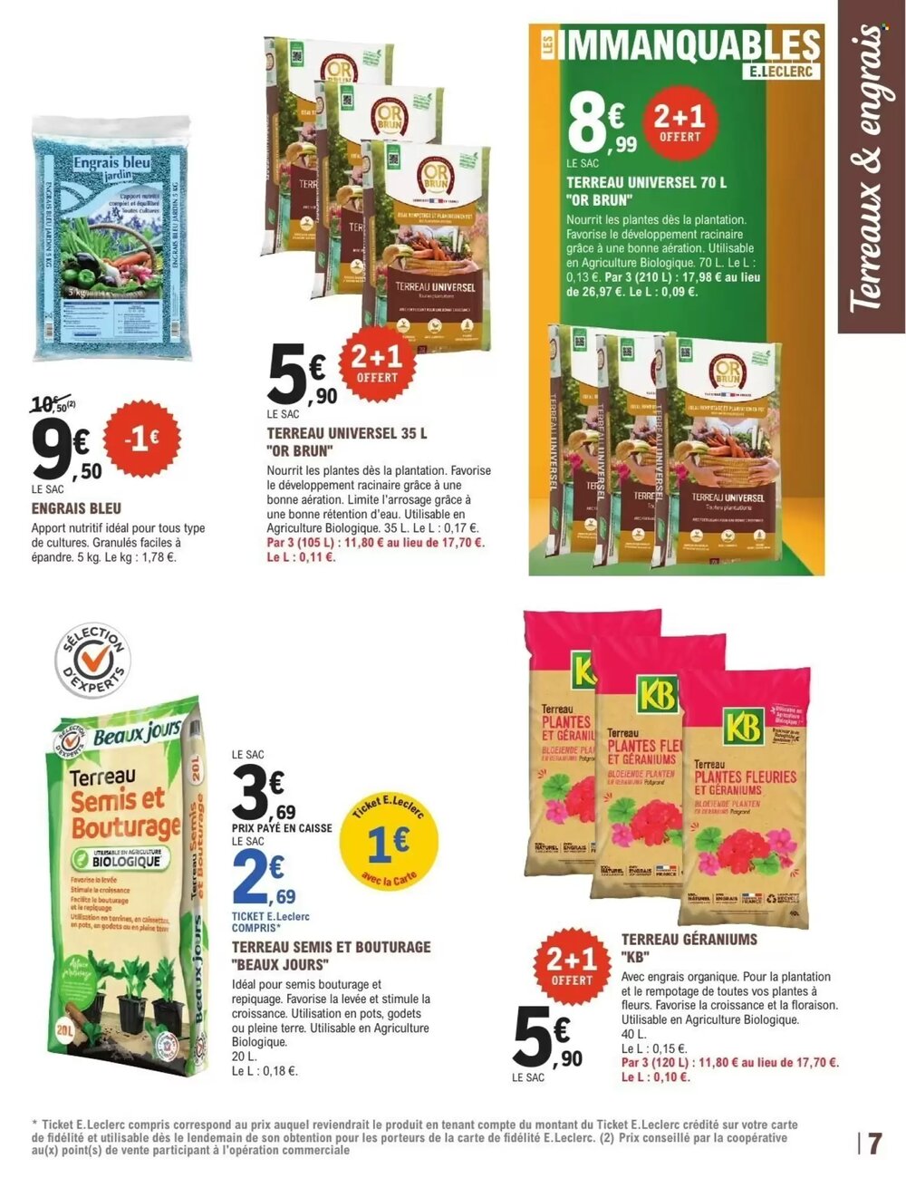 Prospectus promotionnel E.Leclerc Jardi valable à partir du 17/02/2026 - Page 7.