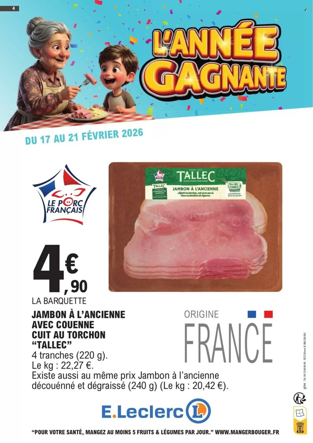 Prospectus promotionnel E.Leclerc valable à partir du 17/02/2026 - Page 4.