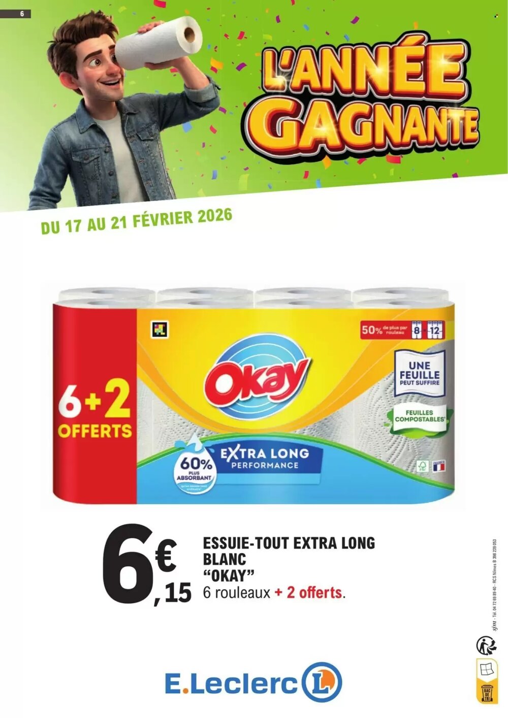 Prospectus promotionnel E.Leclerc valable à partir du 17/02/2026 - Page 6.