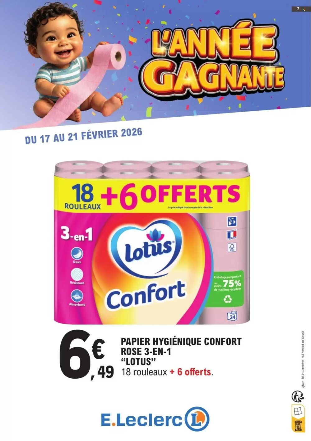 Prospectus promotionnel E.Leclerc valable à partir du 17/02/2026 - Page 7.