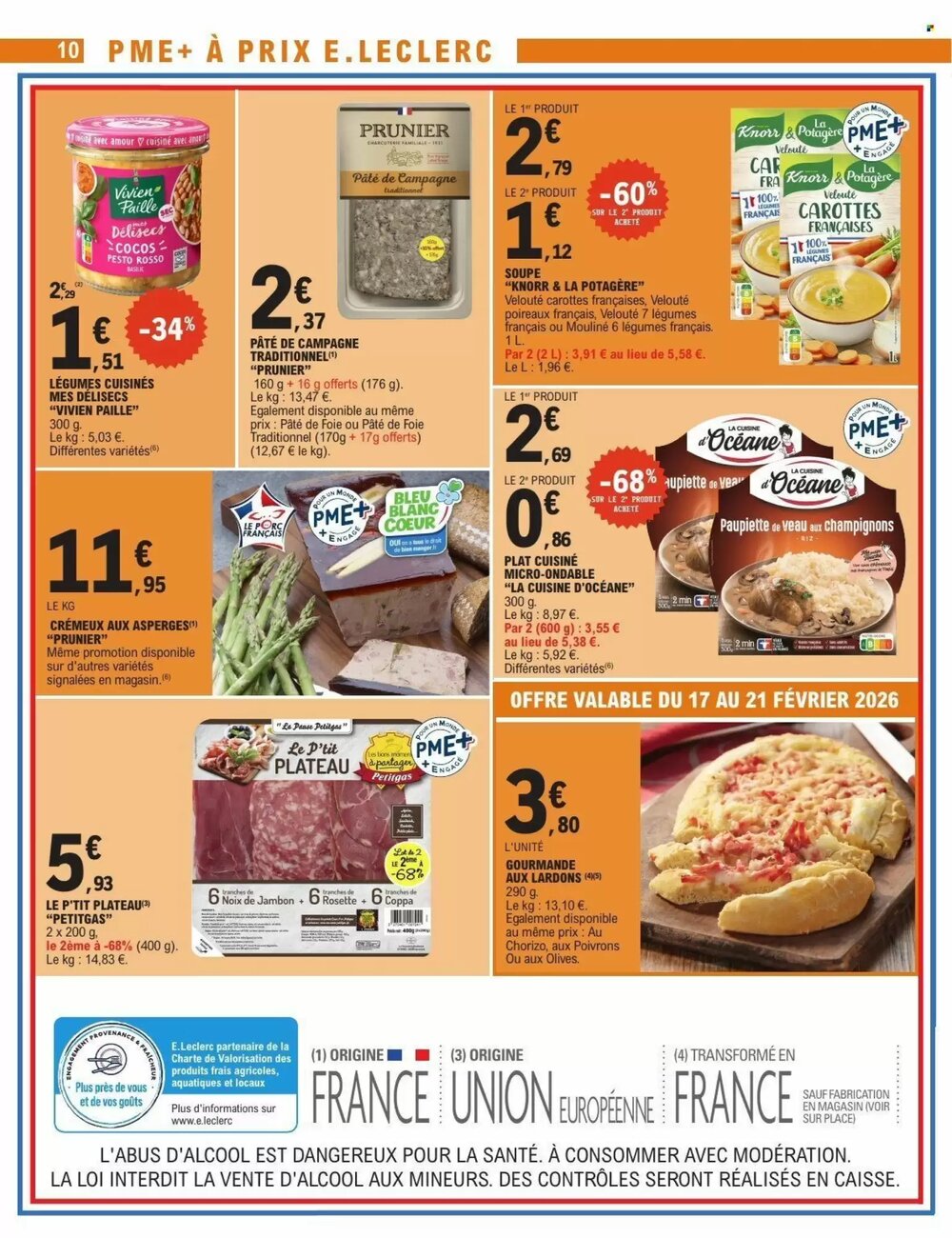 Prospectus promotionnel E.Leclerc valable à partir du 17/02/2026 - Page 10.