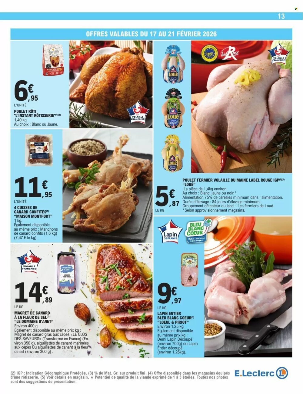 Prospectus promotionnel E.Leclerc valable à partir du 17/02/2026 - Page 13.