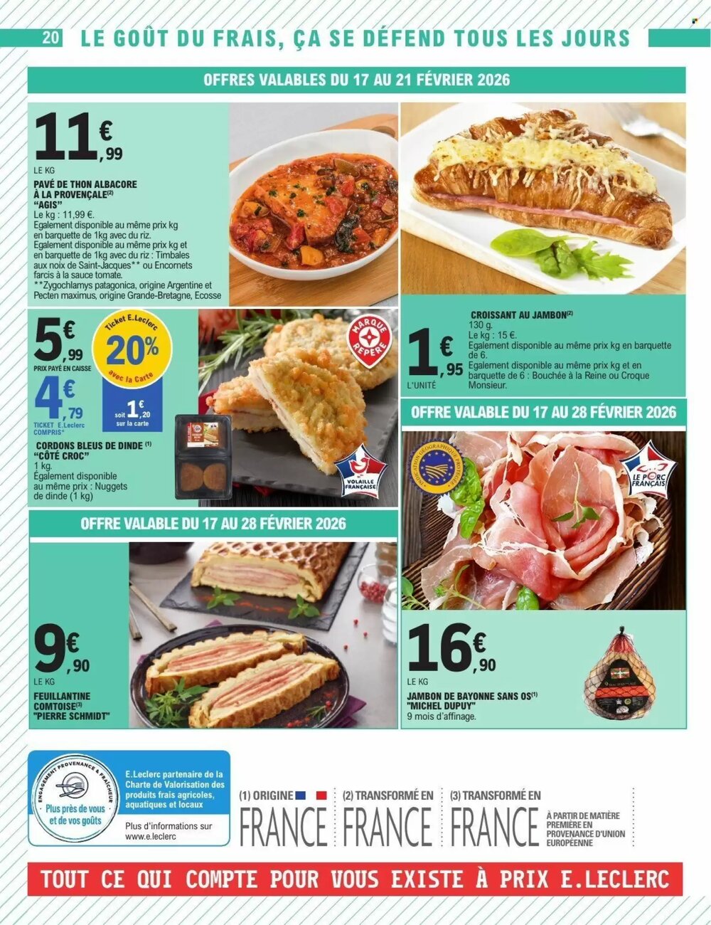 Prospectus promotionnel E.Leclerc valable à partir du 17/02/2026 - Page 20.