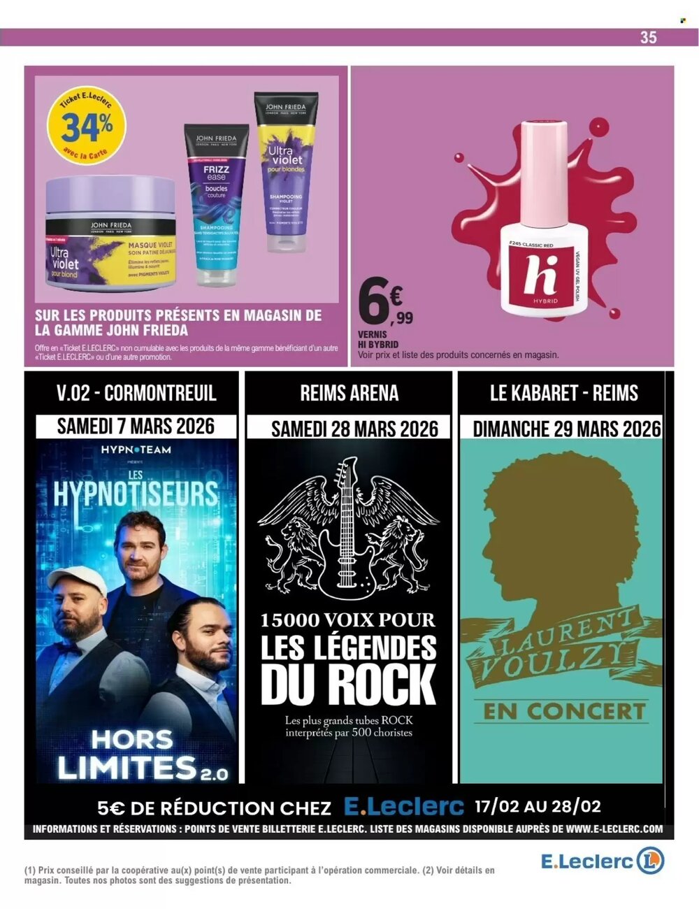 Prospectus promotionnel E.Leclerc valable à partir du 17/02/2026 - Page 35.