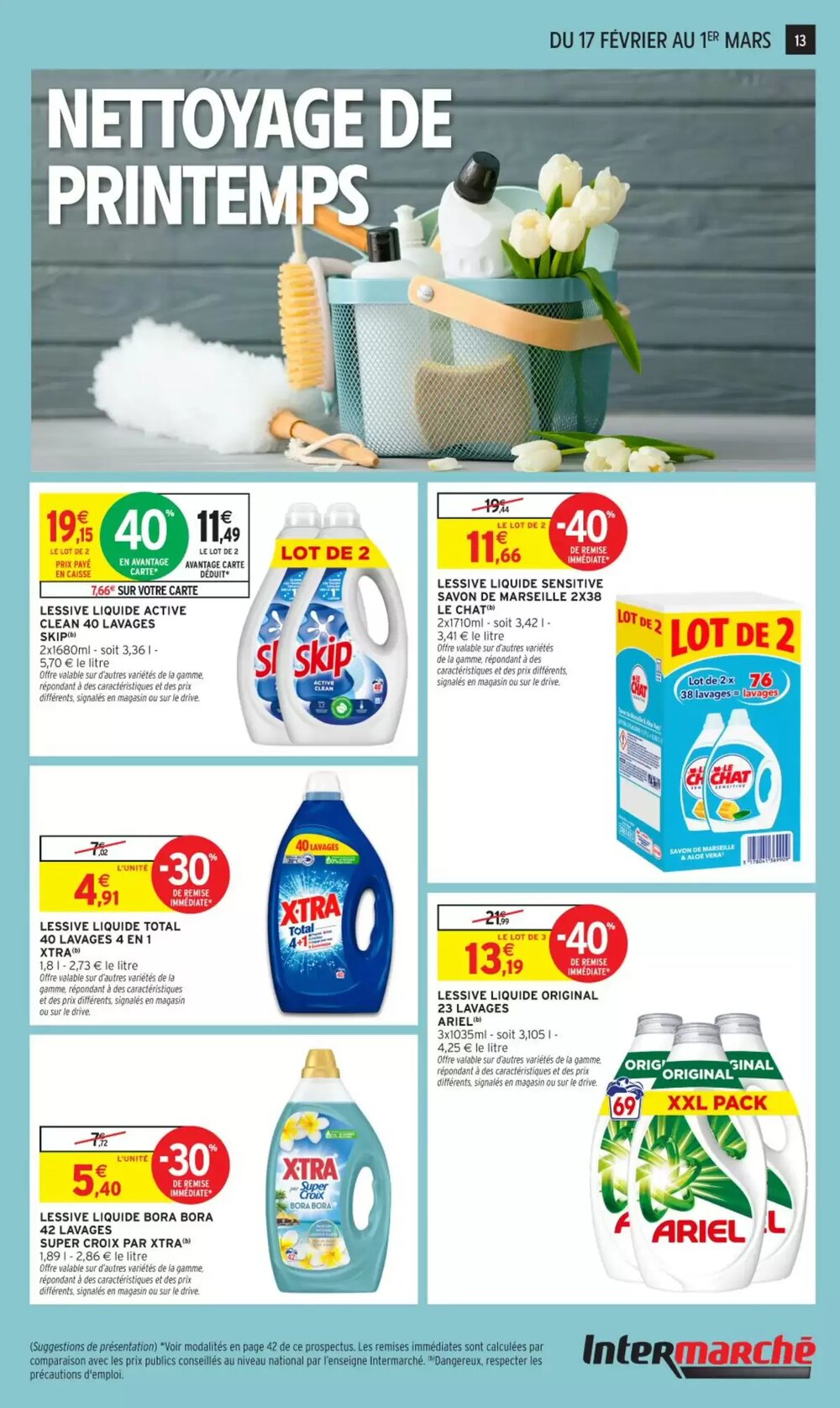Prospectus promotionnel Intermarché valable à partir du 17/02/2026 - Page 13.