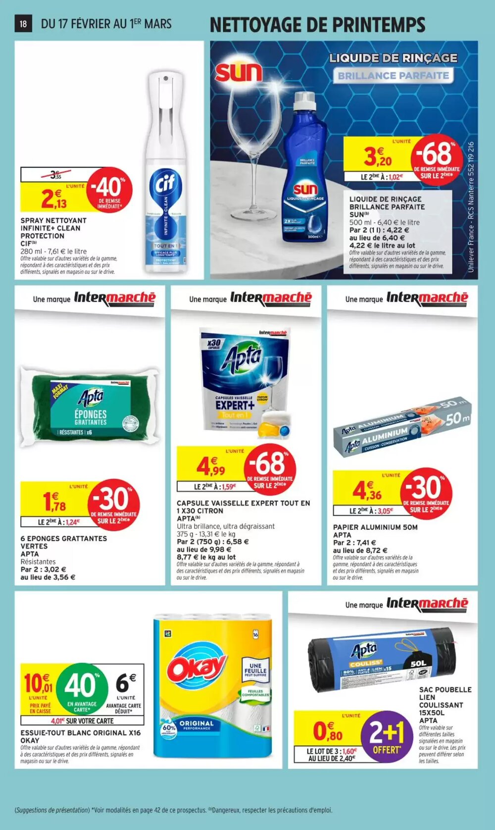 Prospectus promotionnel Intermarché valable à partir du 17/02/2026 - Page 18.